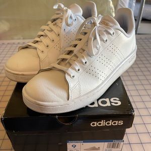 Adidas Tennis Shoes White with Bronze